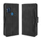 For Motorola One Hyper Wallet Style Skin Feel Calf Pattern Leather Case with Separate Card Slots & Holder & Wallet & Photo Frame(Black)