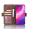 For Motorola One Hyper Wallet Style Skin Feel Calf Pattern Leather Case with Separate Card Slots & Holder & Wallet & Photo Frame(Brown)