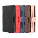 For Motorola One Hyper Wallet Style Skin Feel Calf Pattern Leather Case with Separate Card Slots & Holder & Wallet & Photo Frame(Blue)
