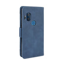 For Motorola One Hyper Wallet Style Skin Feel Calf Pattern Leather Case with Separate Card Slots & Holder & Wallet & Photo Frame(Blue)