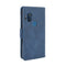 For Motorola One Hyper Wallet Style Skin Feel Calf Pattern Leather Case with Separate Card Slots & Holder & Wallet & Photo Frame(Blue)
