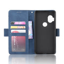 For Motorola One Hyper Wallet Style Skin Feel Calf Pattern Leather Case with Separate Card Slots & Holder & Wallet & Photo Frame(Blue)
