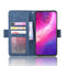 For Motorola One Hyper Wallet Style Skin Feel Calf Pattern Leather Case with Separate Card Slots & Holder & Wallet & Photo Frame(Blue)