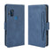 For Motorola One Hyper Wallet Style Skin Feel Calf Pattern Leather Case with Separate Card Slots & Holder & Wallet & Photo Frame(Blue)
