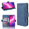 For Motorola One Hyper Wallet Style Skin Feel Calf Pattern Leather Case with Separate Card Slots & Holder & Wallet & Photo Frame(Blue)