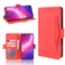 For Motorola One Hyper Wallet Style Skin Feel Calf Pattern Leather Case with Separate Card Slots & Holder & Wallet & Photo Frame(Red)