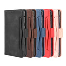 For LG G8X ThinQ / V50S ThinQ Wallet Style Skin Feel Calf Pattern Leather Case with Separate Card Slots & Holder & Wallet & Photo Frame(Pink)