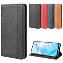 For vivo V17 / Y9s / S1 Pro Magnetic Buckle Retro Crazy Horse Texture Horizontal Flip Leather Case with Holder & Card Slots & Photo Frame(Black)