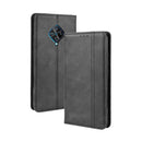 For vivo V17 / Y9s / S1 Pro Magnetic Buckle Retro Crazy Horse Texture Horizontal Flip Leather Case with Holder & Card Slots & Photo Frame(Black)