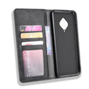 For vivo V17 / Y9s / S1 Pro Magnetic Buckle Retro Crazy Horse Texture Horizontal Flip Leather Case with Holder & Card Slots & Photo Frame(Black)