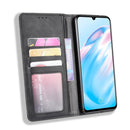 For vivo V17 / Y9s / S1 Pro Magnetic Buckle Retro Crazy Horse Texture Horizontal Flip Leather Case with Holder & Card Slots & Photo Frame(Black)
