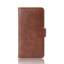 For OPPO A91 Dual-side Magnetic Buckle Horizontal Flip PU Leather Case with Holder & Card Slots & Wallet(Brown)
