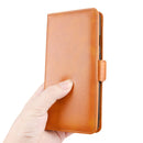 For OPPO A91 Dual-side Magnetic Buckle Horizontal Flip PU Leather Case with Holder & Card Slots & Wallet(Brown)