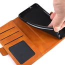 For OPPO A91 Dual-side Magnetic Buckle Horizontal Flip PU Leather Case with Holder & Card Slots & Wallet(Dark Blue)