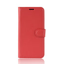 For OPPO A91 Litchi Texture Horizontal Flip PU Leather Case with Holder & Card Slots & Wallet(Red)