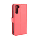 For OPPO A91 Litchi Texture Horizontal Flip PU Leather Case with Holder & Card Slots & Wallet(Red)