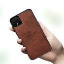 For Google Pixel 4 XL PINWUYO Zun Series PC + TPU + Skin Patch Waterproof Anti-fall All-inclusive Protective Shell(Brown)