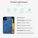 For Google Pixel 4 XL PINWUYO Zun Series PC + TPU + Skin Patch Waterproof Anti-fall All-inclusive Protective Shell(Brown)