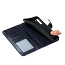 For LG K40S Lace Flower Embossing Pattern Horizontal Flip Leather Case with Holder & Card Slots & Wallet & Photo Frame & Lanyard(Dark Blue)