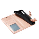 For LG K40S Lace Flower Embossing Pattern Horizontal Flip Leather Case with Holder & Card Slots & Wallet & Photo Frame & Lanyard(Rose Gold)