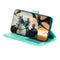 For LG K40S Lace Flower Embossing Pattern Horizontal Flip Leather Case with Holder & Card Slots & Wallet & Photo Frame & Lanyard(Green)