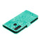 For LG K40S Lace Flower Embossing Pattern Horizontal Flip Leather Case with Holder & Card Slots & Wallet & Photo Frame & Lanyard(Green)
