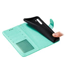 For LG K40S Lace Flower Embossing Pattern Horizontal Flip Leather Case with Holder & Card Slots & Wallet & Photo Frame & Lanyard(Green)