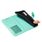 For LG K40S Lace Flower Embossing Pattern Horizontal Flip Leather Case with Holder & Card Slots & Wallet & Photo Frame & Lanyard(Green)