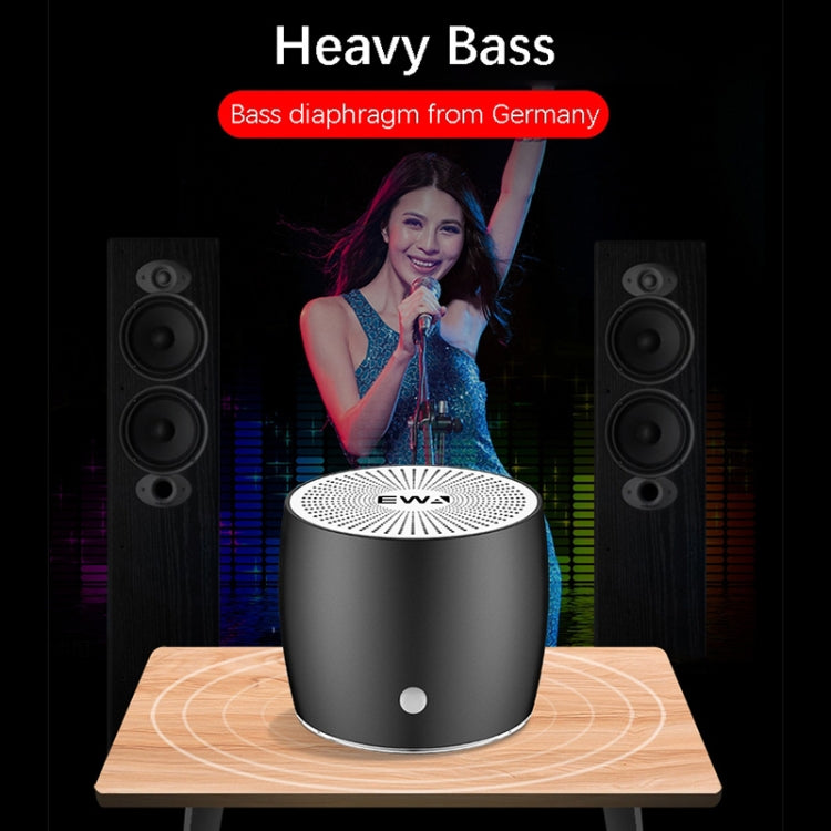EWA A103 Portable Bluetooth Speaker Wireless Heavy Bass Bomm Box Subwoofer Phone Call Surround Sound Bluetooth Shower Speaker(Blue)