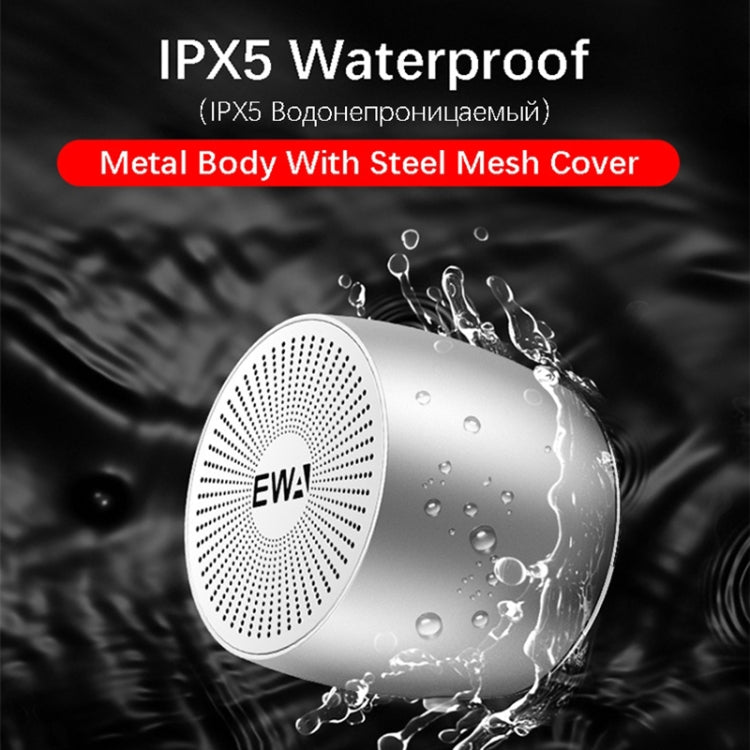 EWA A103 Portable Bluetooth Speaker Wireless Heavy Bass Bomm Box Subwoofer Phone Call Surround Sound Bluetooth Shower Speaker(Blue)