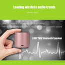EWA A107 TWS Portable Super Mini Subwoofer Waterproof Bluetooth Speaker(Rose Gold)