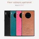For Huawei Mate 30 Pro 5G (Leather) PINWUYO Pin Rui Series Classical Leather PC + TPU + PU Leather Waterproof Anti-fall All-inclusive Protective Case(Blue)