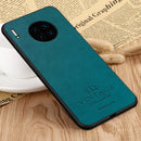 For Huawei Mate 30 Pro 5G (Leather) PINWUYO Pin Rui Series Classical Leather PC + TPU + PU Leather Waterproof Anti-fall All-inclusive Protective Case(Blue)