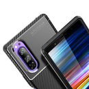 For Sony Xperia 1 II Carbon Fiber Texture Shockproof TPU Case(Blue)