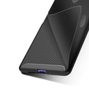 For Sony Xperia 1 II Carbon Fiber Texture Shockproof TPU Case(Brown)