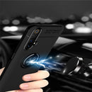 For OPPO Realme X50 Metal Ring Holder 360 Degree Rotating TPU Case(Blue+Blue)