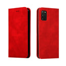 For Galaxy S20 Retro Skin Feel Business Magnetic Horizontal Flip Leather Case(Red)