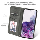 For Galaxy S20 Retro Skin Feel Business Magnetic Horizontal Flip Leather Case(Dark Grey)