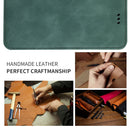 For Galaxy A71 Retro Skin Feel Business Magnetic Horizontal Flip Leather Case(Army Green)