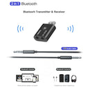 JEDX-TR6 USB Bluetooth 5.0 Music Transmitter Receiver 2 in 1 TV Bluetooth Transmitter Speaker Bluetooth Receiver