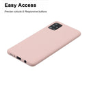 For Galaxy A51 Frosted Candy-Colored Ultra-thin TPU Phone Case(Pink)