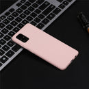 For Galaxy A51 Frosted Candy-Colored Ultra-thin TPU Phone Case(Pink)