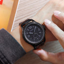 Skmei 1513 Fashion Trendy Steel Band Quartz Watch Mens Waterproof Leisure Watch(Black)