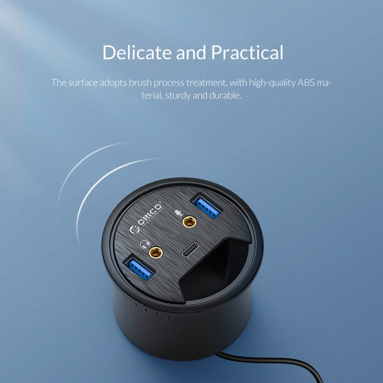 ORICO DESK-2U1C Desktop Power Grommet Multi-Function HUB