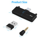 Bluetooth 5.0 Audio Transmitter Adapter EDR A2DP SBC Low Latency for Nintendo Switch PS4 TV PC USB Type-C Wireless transmitter