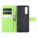 For OPPO Reno 3 Pro Litchi Texture Horizontal Flip PU Leather Protective Case with Holder & Card Slots & Wallet(Green)