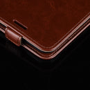 For OPPO Realme C3 (3 Cameras) / Realme 5 R64 Texture Single Vertical Flip PU Leather Protective Case with Card Slot & Photo Frame(Brown)