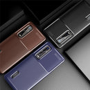 For OPPO Find X2 Pro Carbon Fiber Texture Shockproof TPU Case(Blue)