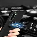 For OPPO Realme X50 Pro 5G Metal Ring Holder 360 Degree Rotating TPU Case(Black+Blue)