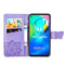 For Moto G8 Power Butterfly Love Flower Embossed Horizontal Flip Leather Case with Bracket / Card Slot / Wallet / Lanyard(Light Purple)